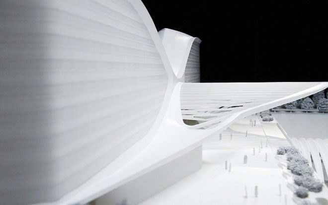 santiago calatrava, train station, denver international airport, airport expansion, green architecture