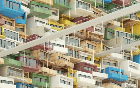 pocket of active resistance, parasitic homes, modular housing, stephane malka, france, arche de la defense