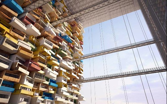 pocket of active resistance, parasitic homes, modular housing, stephane malka, france, arche de la defense