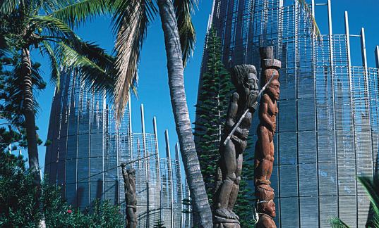 Tjibaou Cultural Center, new caledonia, renzo piano, traditional architecture, green building, green architecture