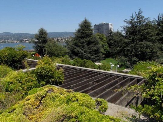 Oakland Museum renovation, Kevin Roche Oakland, Mark Cavagnero, Green roof museum, brutalism, brutalist, museum renovation, 12th st project, Downtown revitalization, museum upgrade, green museum,