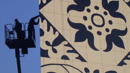 Delftware Tiles, Cie Architects, Hugo Kaagman, CHP power, combined heat power, public art, building sense of place, site appropriate design, Netherlands power plant