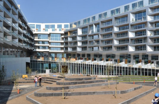 danish green, Danish design, Green roof, Copenhagen apartment, urban design, mixed use building,