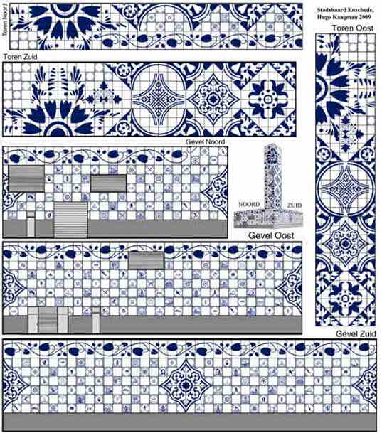 Delftware Tiles, Cie Architects, Hugo Kaagman, CHP power, combined heat power, public art, building sense of place, site appropriate design, Netherlands power plant
