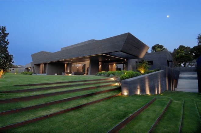 sustainable design, green design, a-cero, green roof, sustainable architecture, solar thermal hot water, concrete house