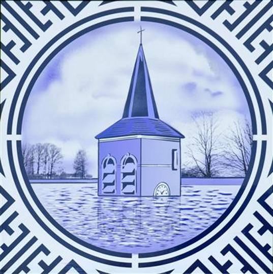 Delftware Tiles, Cie Architects, Hugo Kaagman, CHP power, combined heat power, public art, building sense of place, site appropriate design, Netherlands power plant