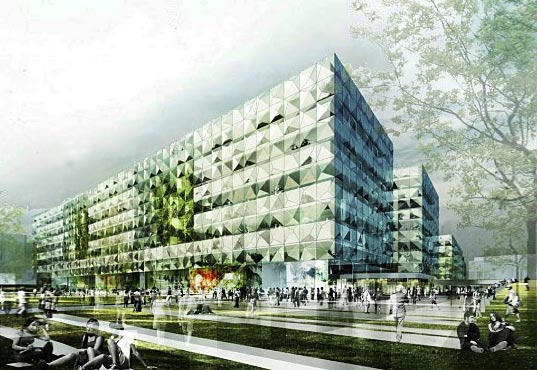 Christensen & Co, Collin Gordon Associates, Denmark, GHB Landscape Architects, Niels Bohr Science Park, Ramboll UK + SE, University of Copenhagen, Vilhelm Lauritzen Architects, green architecture, green design, eco design, sustainable design, eco design, eco architecture