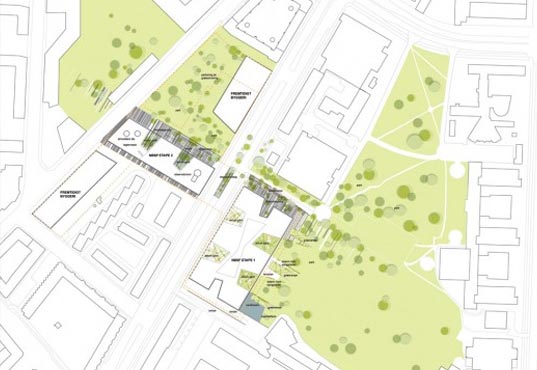 Christensen & Co, Collin Gordon Associates, Denmark, GHB Landscape Architects, Niels Bohr Science Park, Ramboll UK + SE, University of Copenhagen, Vilhelm Lauritzen Architects, green architecture, green design, eco design, sustainable design, eco design, eco architecture
