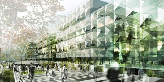 Christensen & Co, Collin Gordon Associates, Denmark, GHB Landscape Architects, Niels Bohr Science Park, Ramboll UK + SE, University of Copenhagen, Vilhelm Lauritzen Architects, green architecture, green design, eco design, sustainable design, eco design, eco architecture
