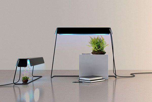 Florent coirier, lusamono, growing lamps, modern grow lamps, plant lamps, interior lamps, green lamps, gardening lamps. Lighting, green lighting