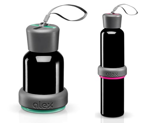 alex, water bottles, bpa free, reuseable water bottles, green design, green product design, product design, eco product design, eco design, green industrial design, eco industrial design,