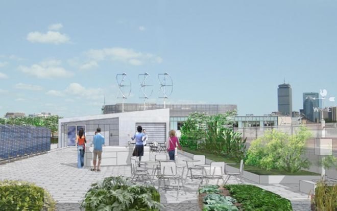 boston latin school, sustainable roof, green roof, studio g architects, living laboratory, boston