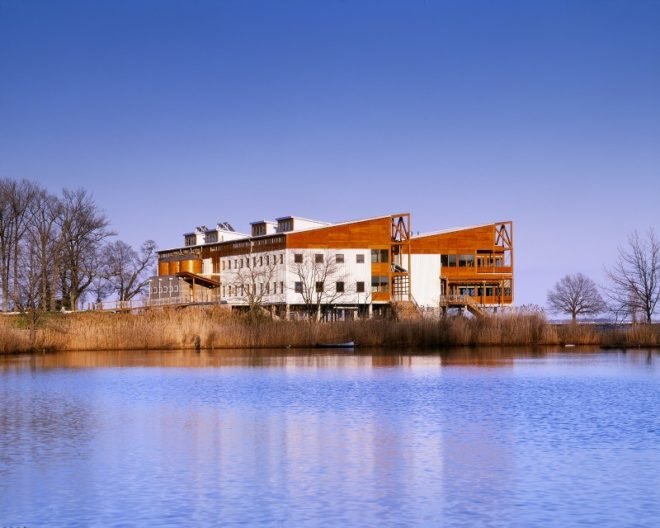 chesapeake bay foundation, merrill environmental center, green building, sustainable architecture, leed platinum