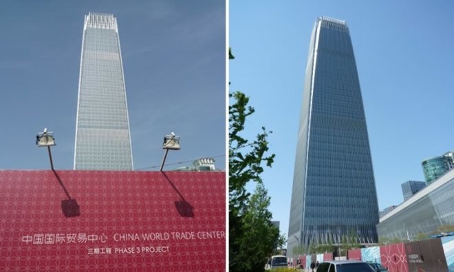 china world trade tower, SOM, beijing, eco skyscraper, LEED certification, energy efficient design, green building, sustainable architecture
