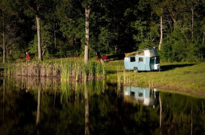 cricket trailer, mini mobile home, tiny house design, eco design, green design, garrett finney