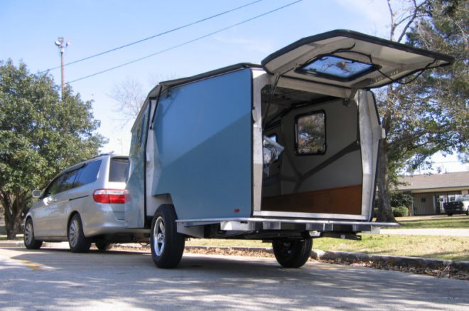 cricket trailer, mini mobile home, tiny house design, eco design, green design, garrett finney