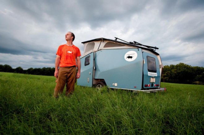 cricket trailer, mini mobile home, tiny house design, eco design, green design, garrett finney