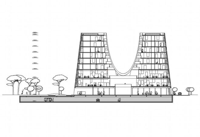 greenside out, urban design, joubert architecture, albania, terraced gardens, green building,