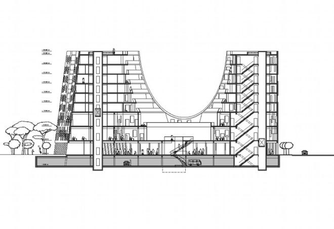 greenside out, urban design, joubert architecture, albania, terraced gardens, green building,