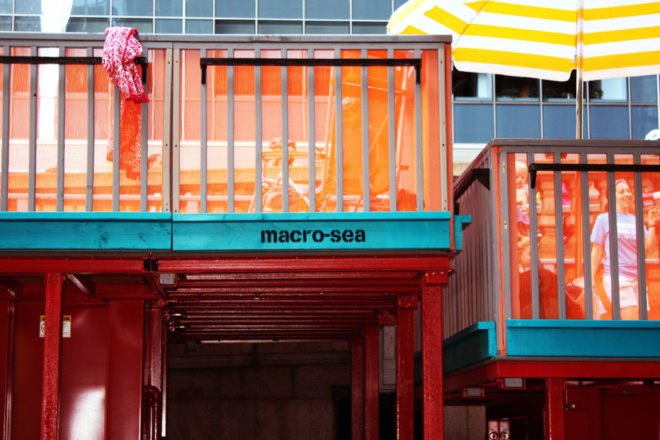 + pool, dumpster, dumpster pools, green design, new york city, Recycled Materials, sustainable design, community pools, community spaces, dumpster pool, guerrilla installations, Macro Sea, New York summer activities, New York., public pools, public spaces, adaptive reuse, Brooklyn, dumpster, dumpster pool, Macrosea, reuse, swimming pool