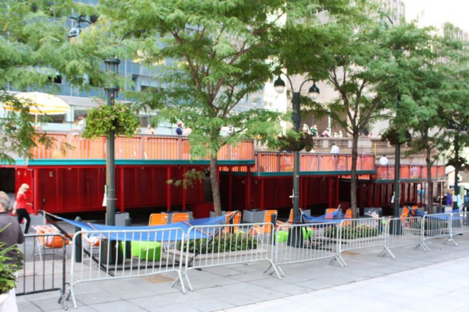 + pool, dumpster, dumpster pools, green design, new york city, Recycled Materials, sustainable design, community pools, community spaces, dumpster pool, guerrilla installations, Macro Sea, New York summer activities, New York., public pools, public spaces, adaptive reuse, Brooklyn, dumpster, dumpster pool, Macrosea, reuse, swimming pool