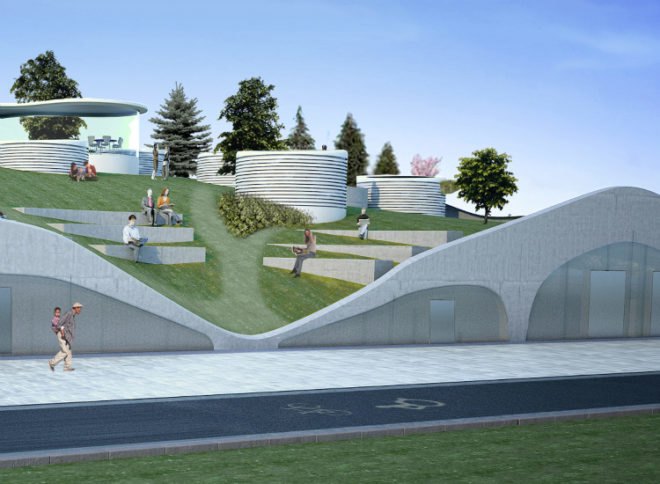 Kyoai Gakuen University, Bakoko, green roof, japan, green building, sustainable architecture