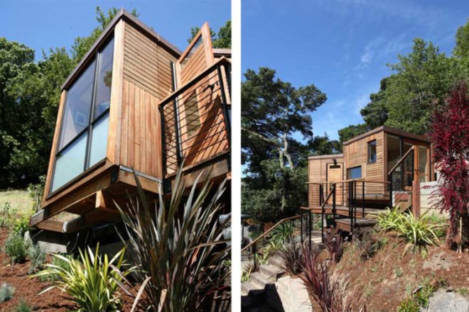 p.a.a.v, prefab office, student project, prefab construction, recycled materials, aia award