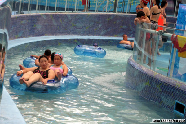 water cube, beijing, daylighting, water park, asia's largest water park, happy magic water park