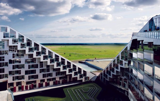 Bjarke Ingels Group, danish green, Danish design, Green roof, Copenhagen apartment, urban design, mixed use building,