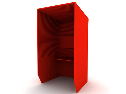 Buzzibooth, Buzzispace, green office, eco-friendly office, eco-friendly decor, recycled PET