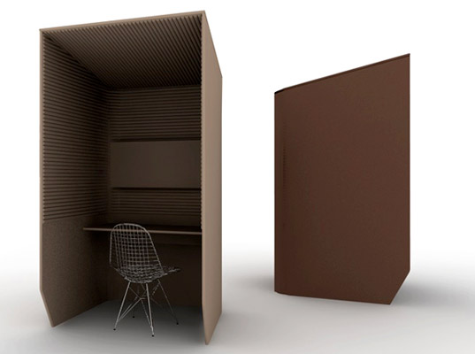 Buzzibooth, Buzzispace, green office, eco-friendly office, eco-friendly decor, recycled PET