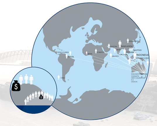 embassy of the drowned nations, sea level rise, rising tides, ellis island, sydney, fort dennison, oculus, eco architecture, sustainable architecture, global warming, climate change, australia, refugee, refuge, shelter, green design