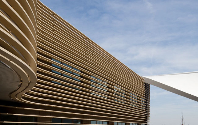 sustainable design, green design, green office, sustainable architecture, le galilée, studio bellecour, france, green building, sun screen