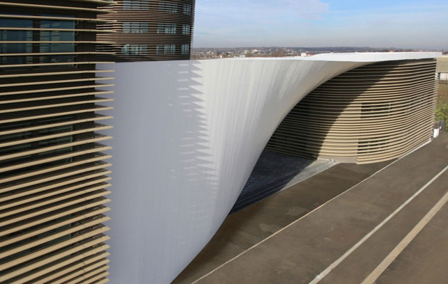 sustainable design, green design, green office, sustainable architecture, le galilée, studio bellecour, france, green building, sun screen