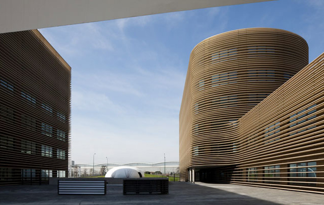 sustainable design, green design, green office, sustainable architecture, le galilée, studio bellecour, france, green building, sun screen