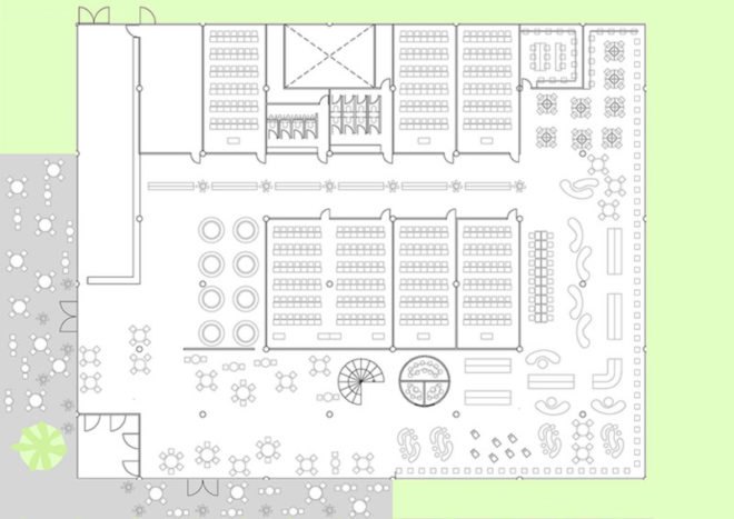bakoko design development, green roof, japanese architecture, vertical construction, kyaoi garden university, natural light, natural ventilation system, natural cooling, wind catching caps, biomimicry
