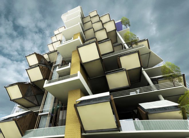Tay Yee Wei, Malaysia, Pre-fab architecture, Plug-in Dwelling Development, green architecture, sustainable architecture, eco design