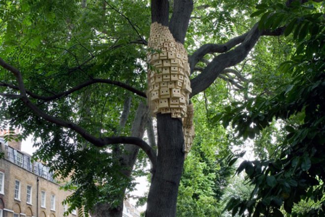 Super Kingdom, Green Design, Bio diversity, London Fieldworks, Bird Boxes, pixelated birdhouses, birdhouse, bird house, bird houses, birdhouses, london birdhouse, green design, eco design, sustainable design