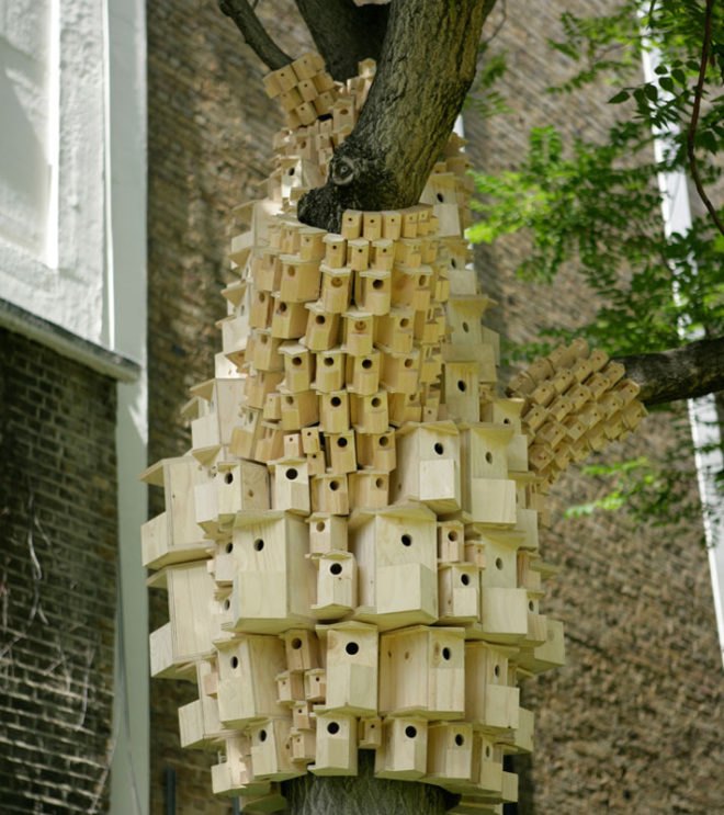 Super Kingdom, Green Design, Bio diversity, London Fieldworks, Bird Boxes, pixelated birdhouses, birdhouse, bird house, bird houses, birdhouses, london birdhouse, green design, eco design, sustainable design