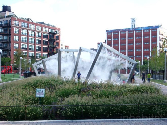 site design group, misting, park 542, West loop park, greek town park, Chicgao Park, native grass, dog park, recycled tire, neighborhood renewal