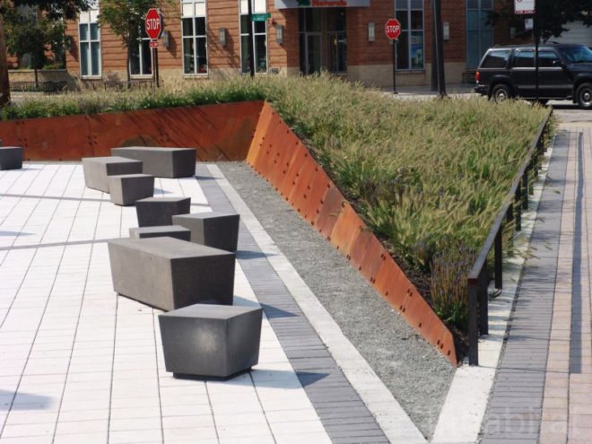 site design group, misting, park 542, West loop park, greek town park, Chicgao Park, native grass, dog park, recycled tire, neighborhood renewal