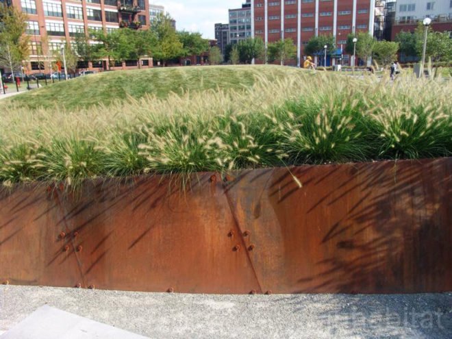 site design group, misting, park 542, West loop park, greek town park, Chicgao Park, native grass, dog park, recycled tire, neighborhood renewal