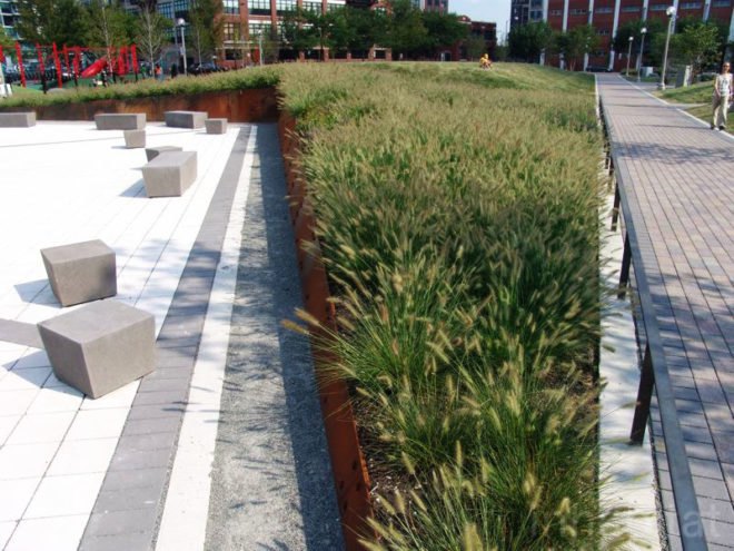 site design group, misting, park 542, West loop park, greek town park, Chicgao Park, native grass, dog park, recycled tire, neighborhood renewal