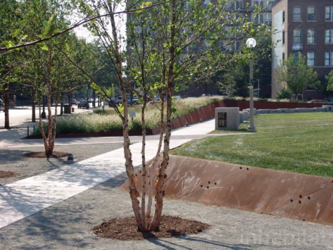 site design group, misting, park 542, West loop park, greek town park, Chicgao Park, native grass, dog park, recycled tire, neighborhood renewal