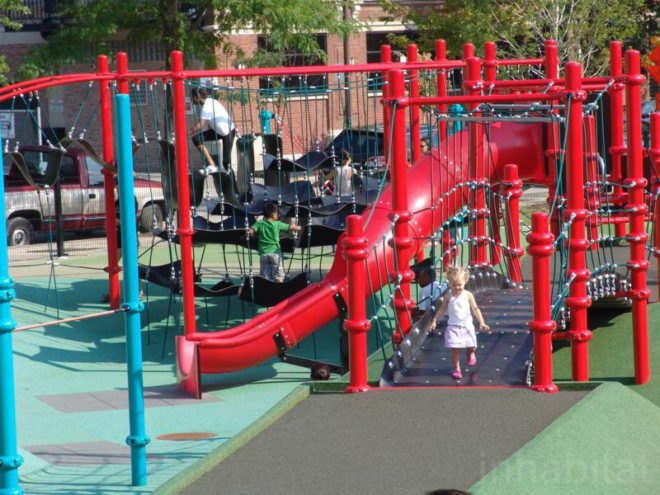 site design group, misting, park 542, West loop park, greek town park, Chicgao Park, native grass, dog park, recycled tire, neighborhood renewal