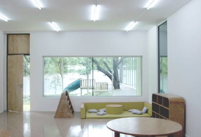 cool building, sustainable school design,,offset facade, Docet Institute, stación-ARquitectura Arquitectos, Mexico green building, Monetary green school,