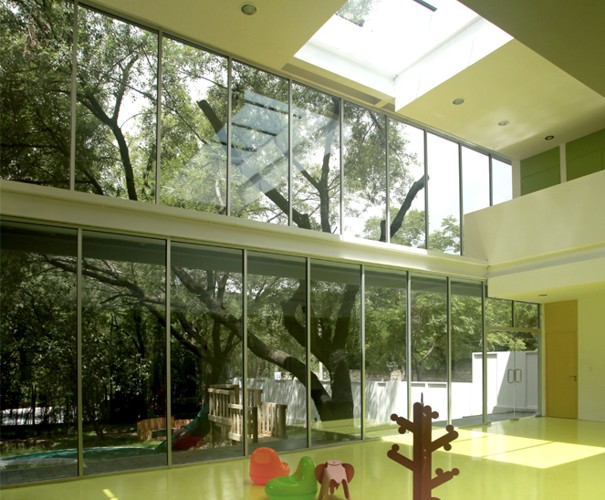 cool building, sustainable school design,,offset facade, Docet Institute, stación-ARquitectura Arquitectos, Mexico green building, Monetary green school,