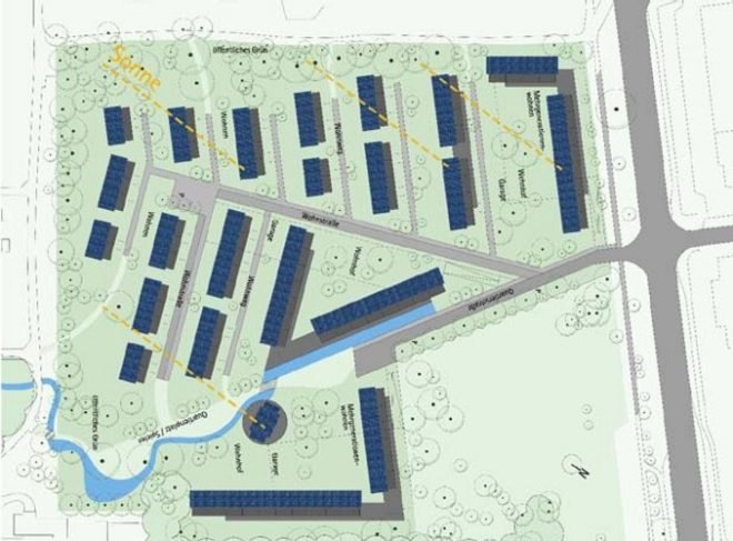 Rolf Disch, Solar design,passivhaus, green nieghborhood, german green home, green housing, green development, green mixed use, solar development, solar neighborhood, wood chip boiler, rainwater catchement, rainwater recycling,