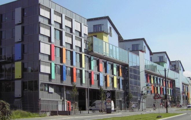 Rolf Disch, Solar design,passivhaus, green nieghborhood, german green home, green housing, green development, green mixed use, solar development, solar neighborhood, wood chip boiler, rainwater catchement, rainwater recycling,