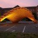 reused materials, reused architecture, green building, Detmold architecture, beer boxes, box pavilion, student built pavilion, student architecture project, University of Applied Sciences , Henri Schweynoch,
